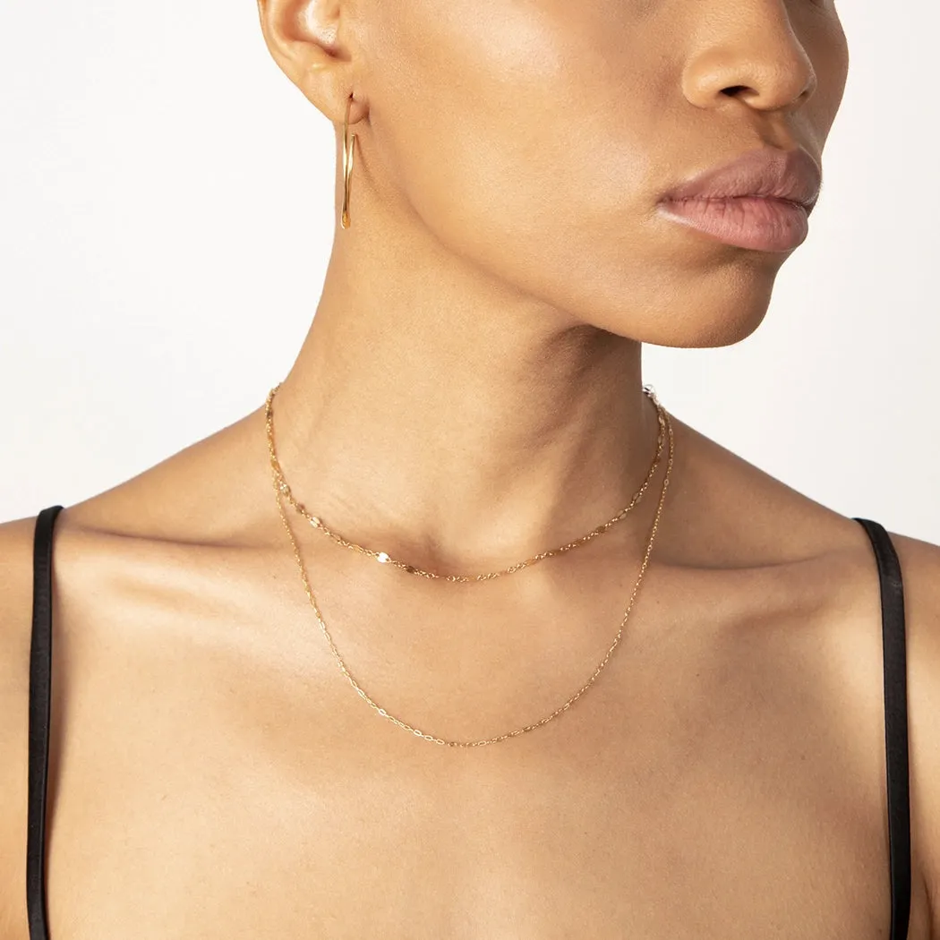 Sophia Gold Delicate Dainty Chain Necklace sold by Folklore Shop product image thumbnail 2