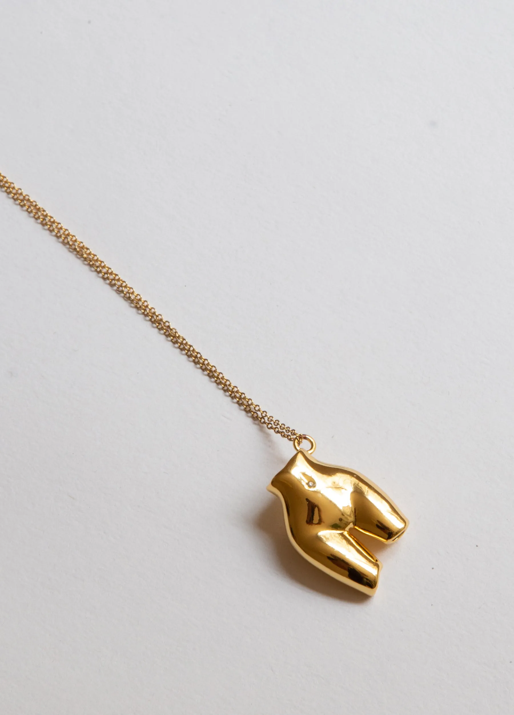 Figure Charm Gold Necklace sold by Folklore Shop product image thumbnail 5