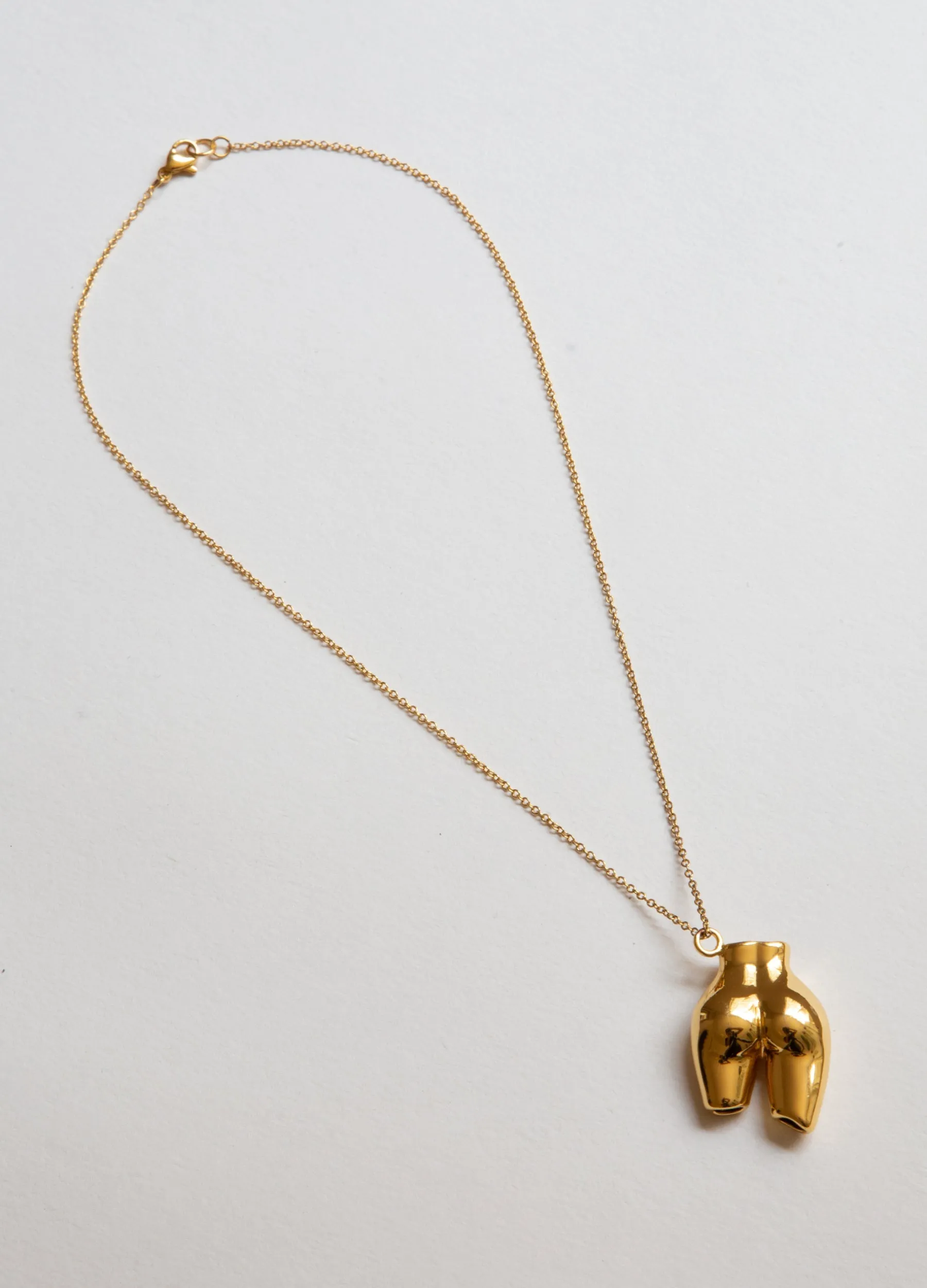 Figure Charm Gold Necklace sold by Folklore Shop product image thumbnail 4