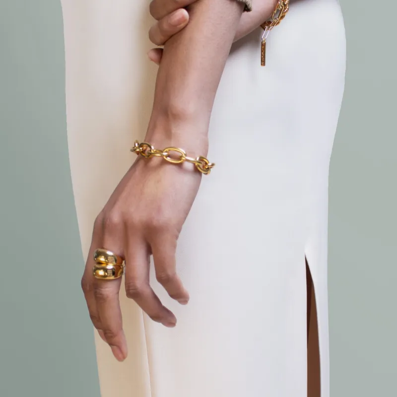 1993 Gold Chain Bracelet sold by Folklore Shop