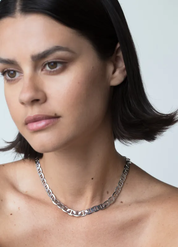 Gold Retro Link Chain Necklace made by Folklore Shop