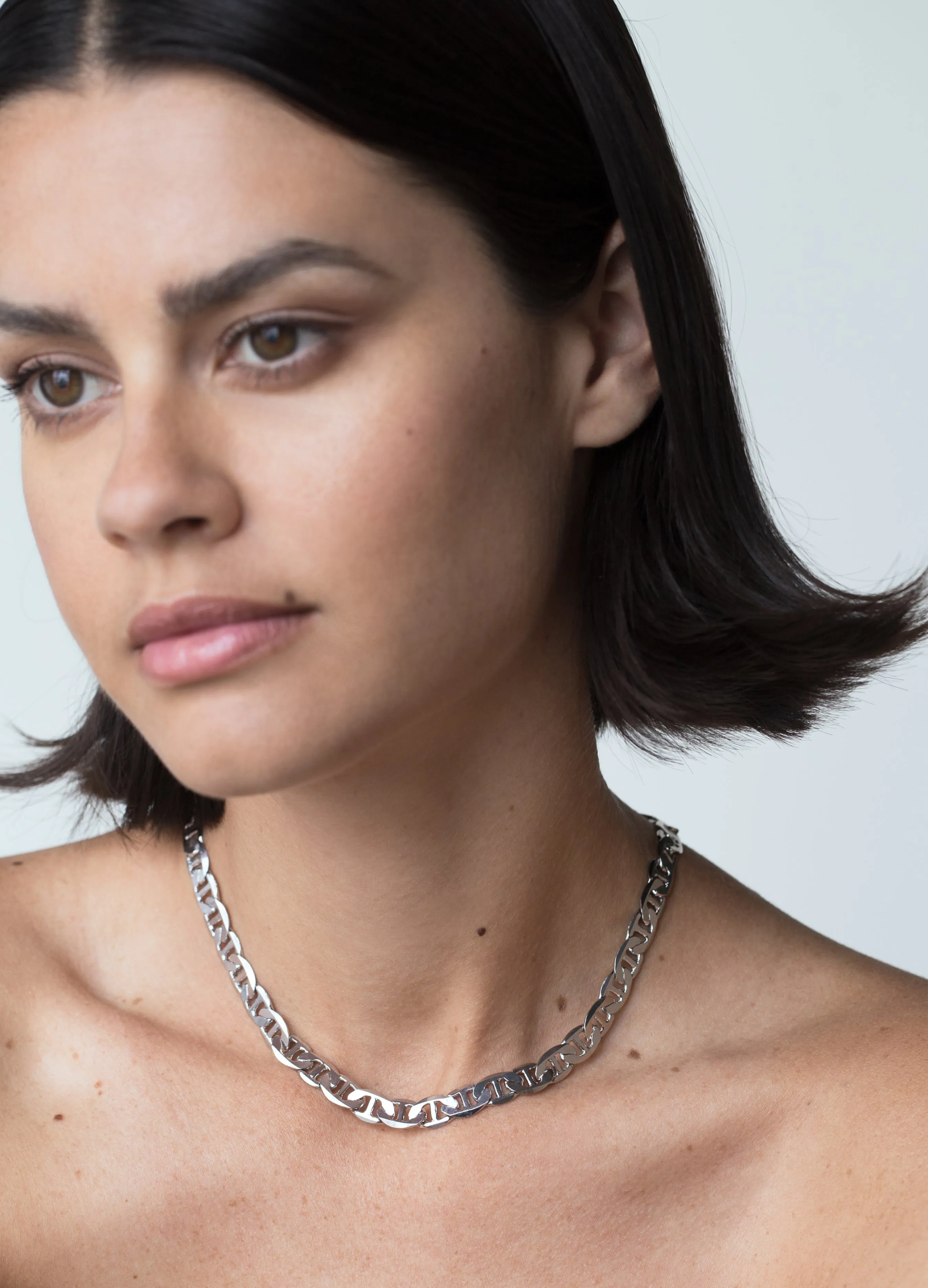 Gold Retro Link Chain Necklace sold by Folklore Shop
