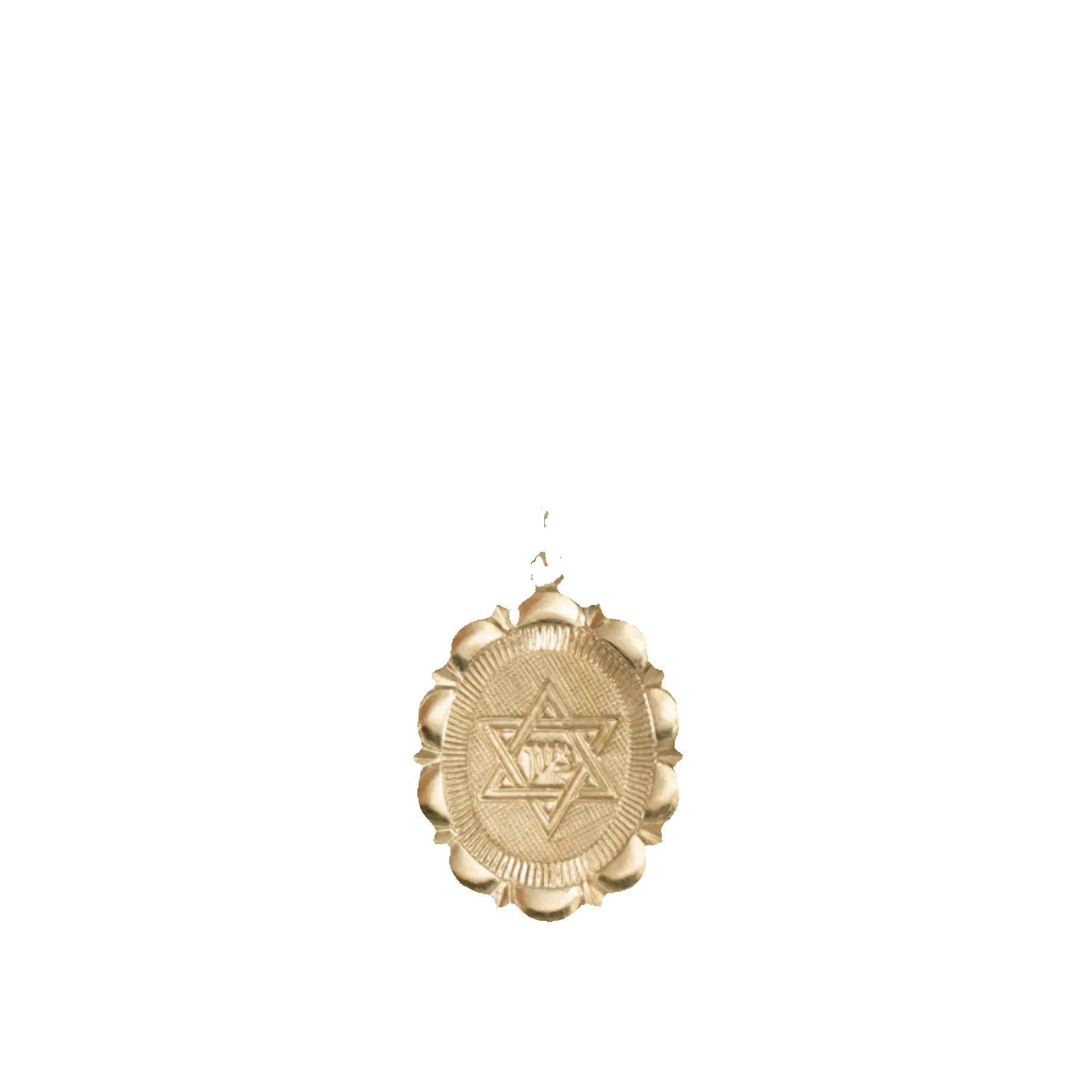 Star of David Jewish Gold Charm Necklace sold by Folklore Shop product image thumbnail 4