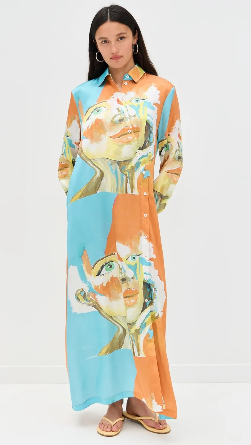 Kesi Maxi Shirt Dress sold by Folklore Shop product image thumbnail 4