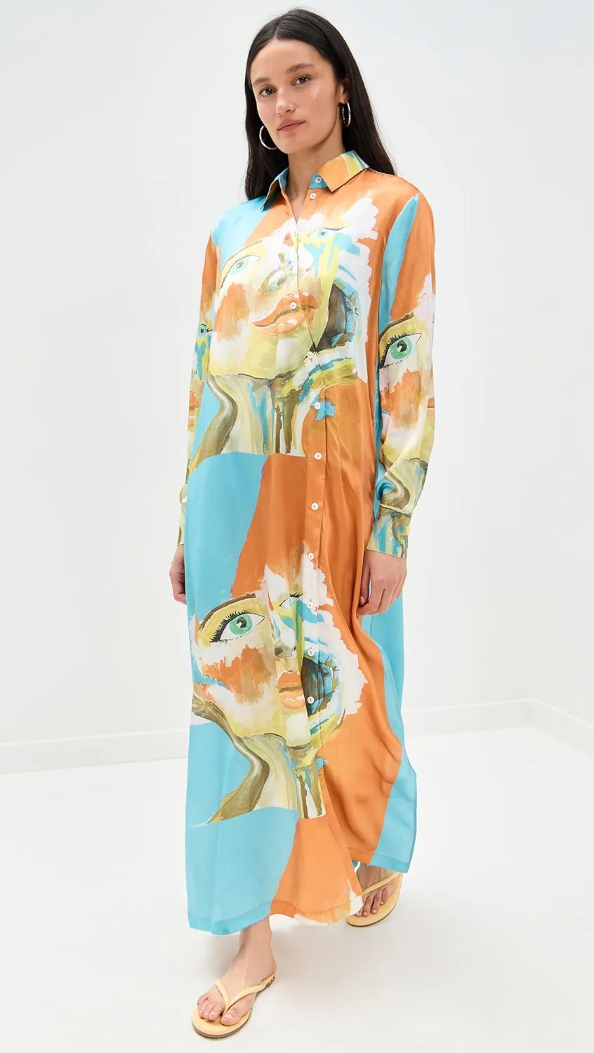 Kesi Maxi Shirt Dress sold by Folklore Shop