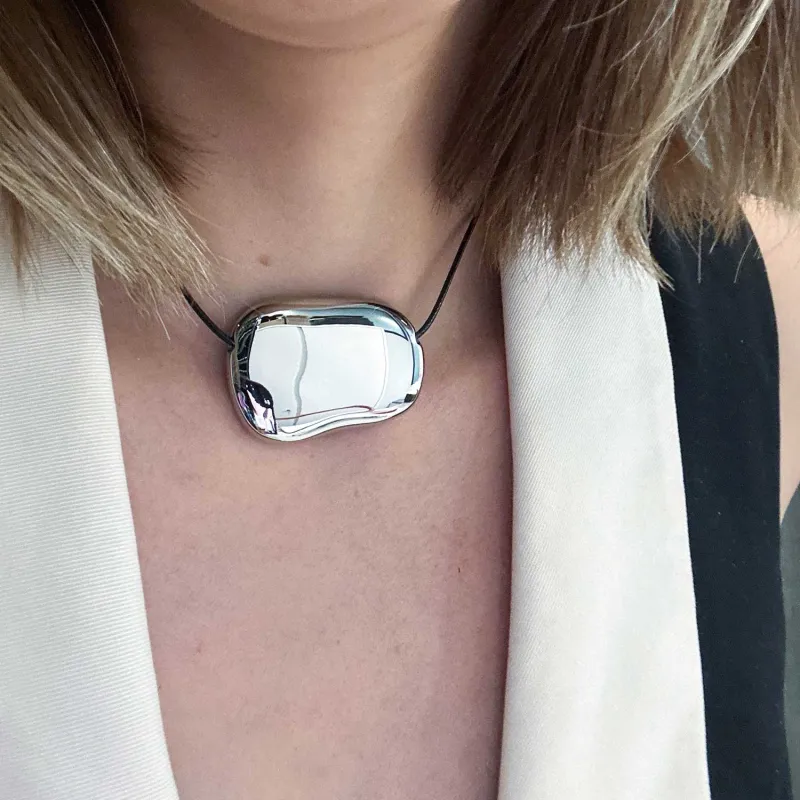 Linda Cord Vegan Leather Necklace sold by Folklore Shop