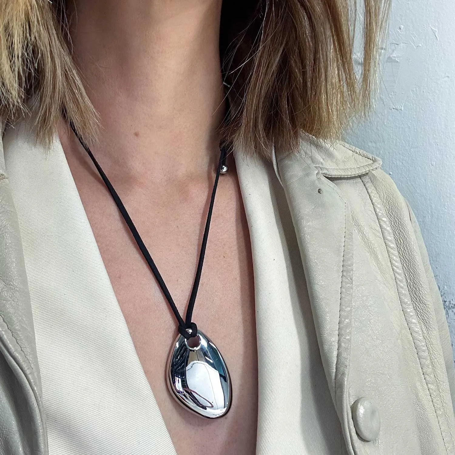 Helena Cord Vegan Leather Necklace sold by Folklore Shop product image thumbnail 4