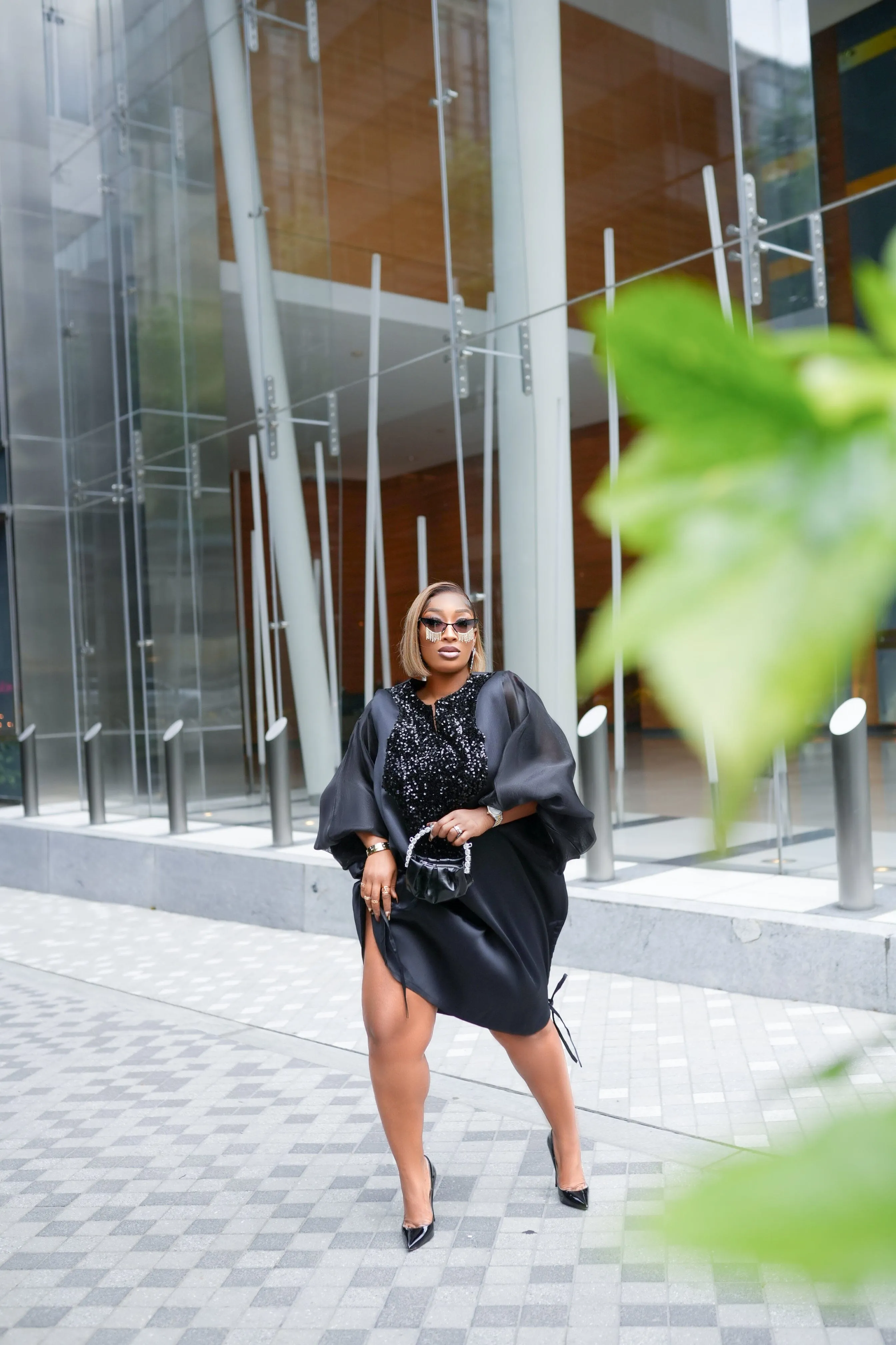 Boss Set long Tunic Top (Black) sold by Folklore Shop