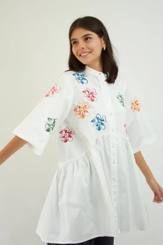 Maura Embroidered Blouse sold by Folklore Shop