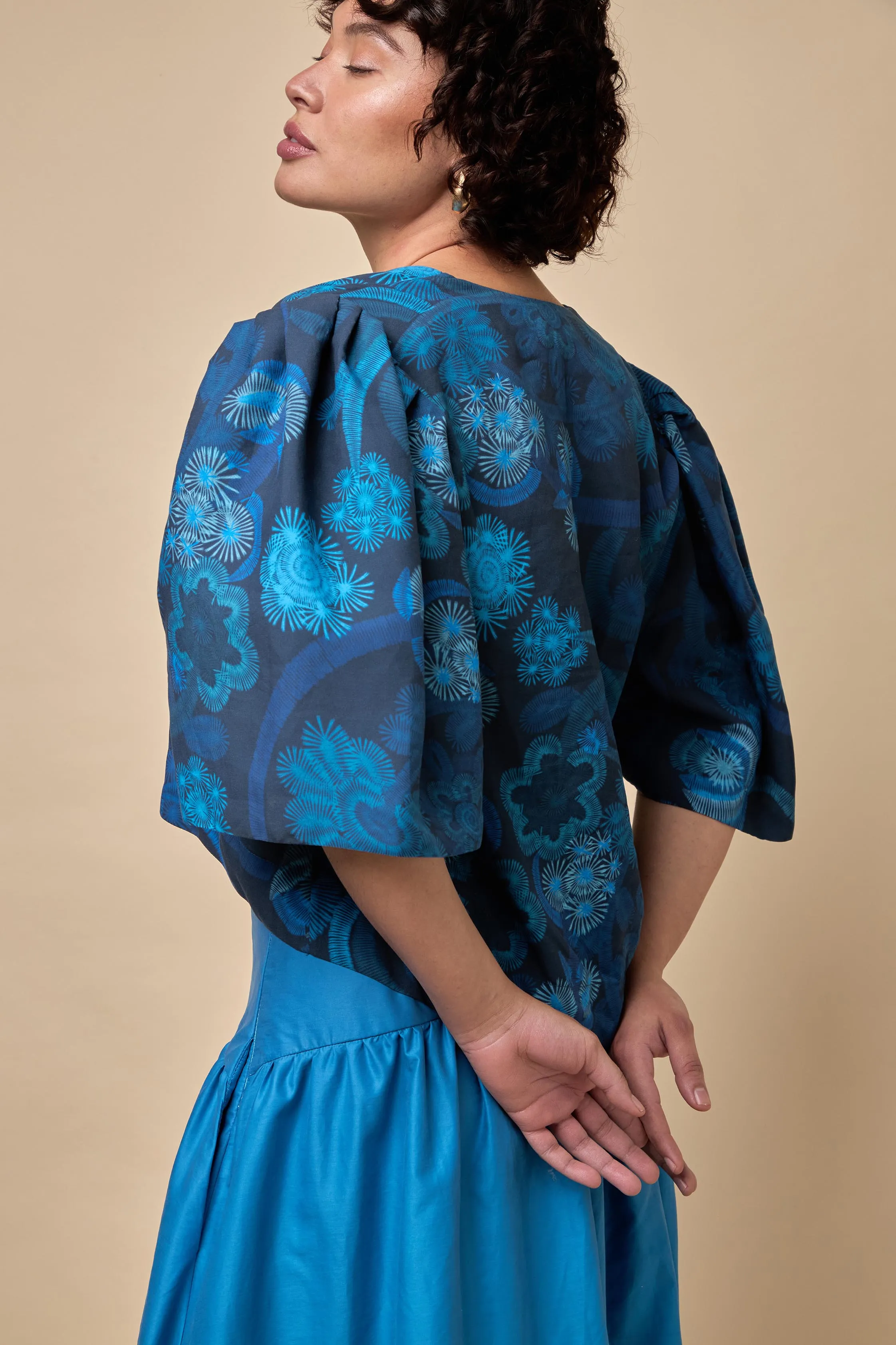 Azure Bloom Blouse sold by Folklore Shop product image thumbnail 2