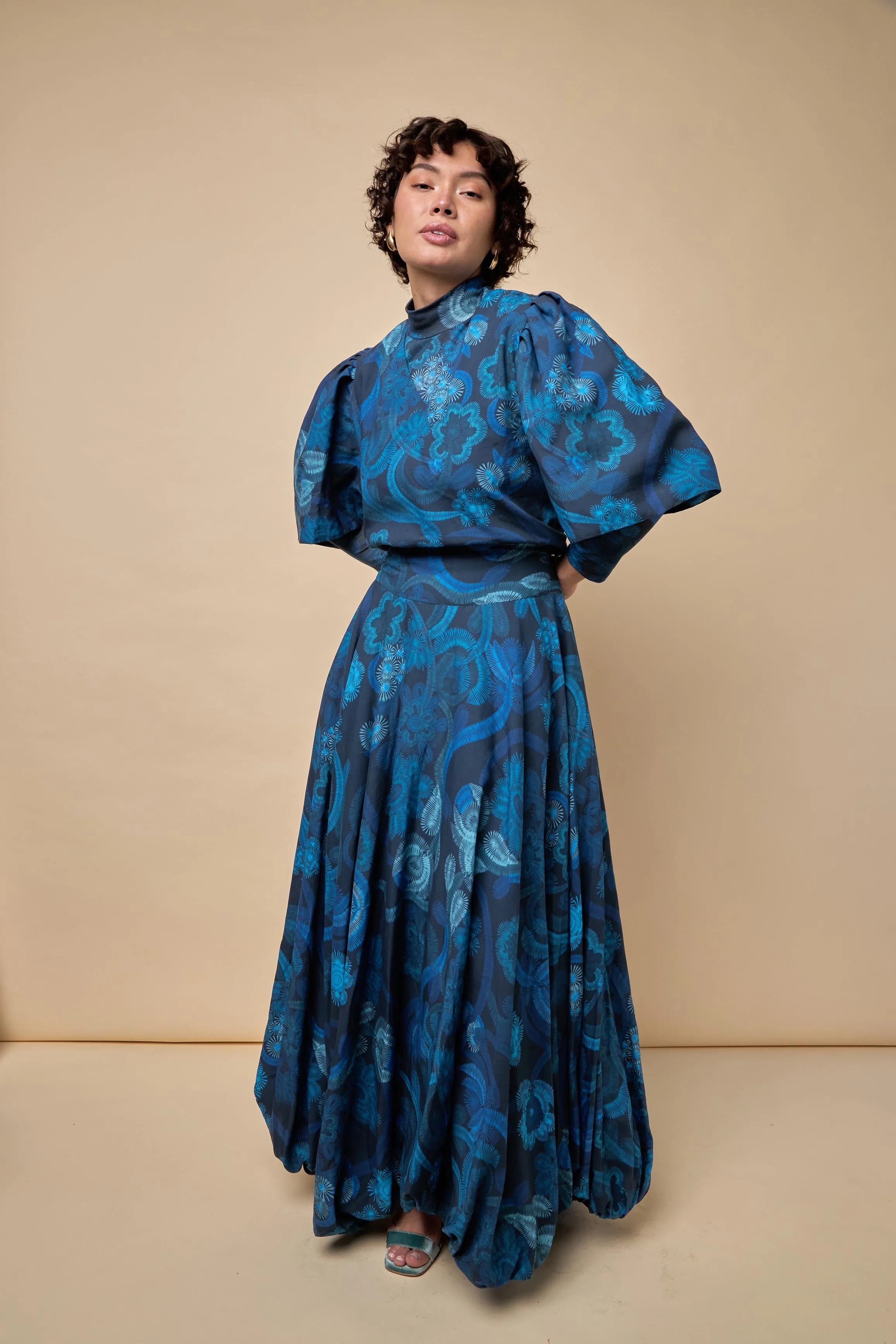 Azure Bloom Blouse sold by Folklore Shop product image thumbnail 3