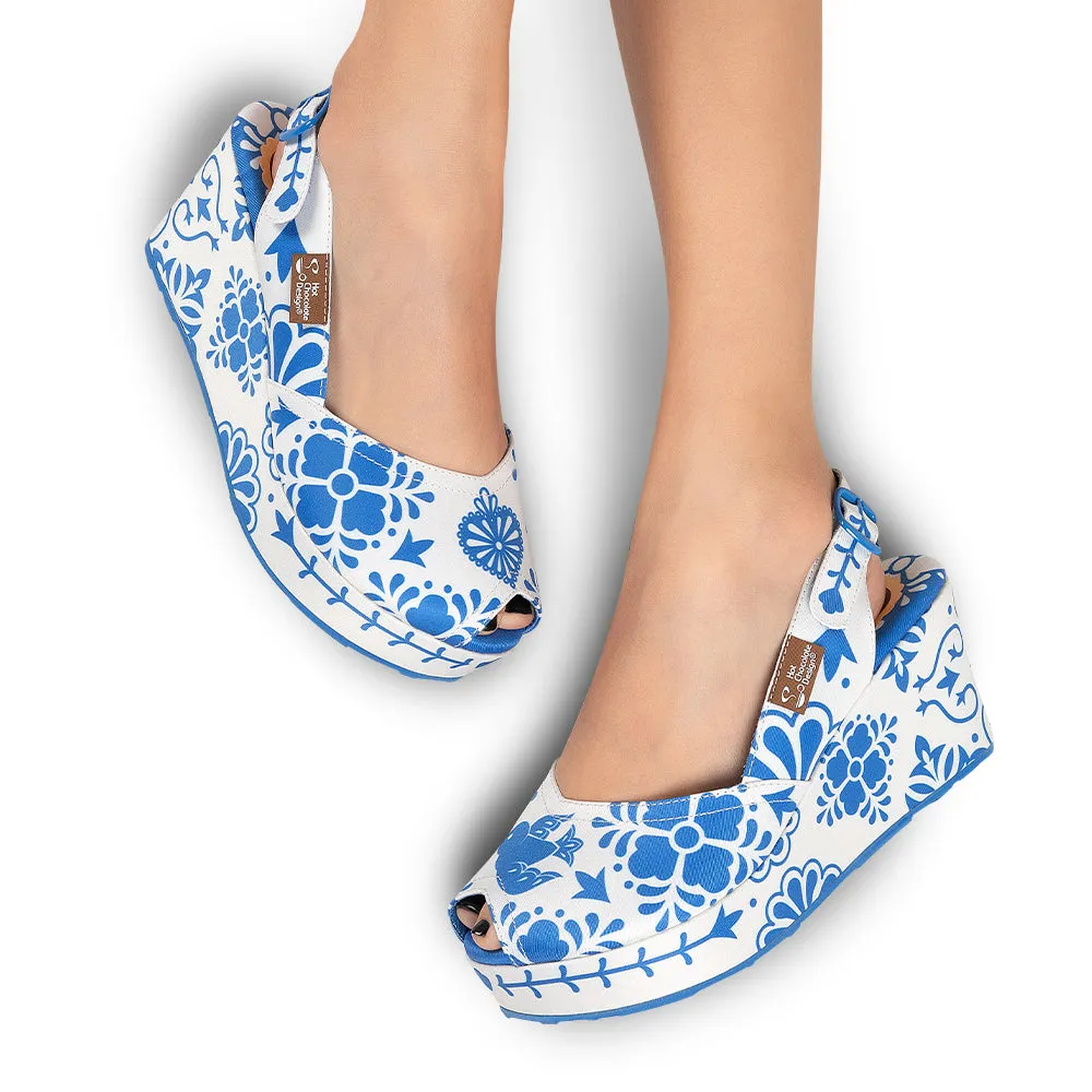 Talavera Women's Wedge Sandals sold by Folklore Shop product image thumbnail 3