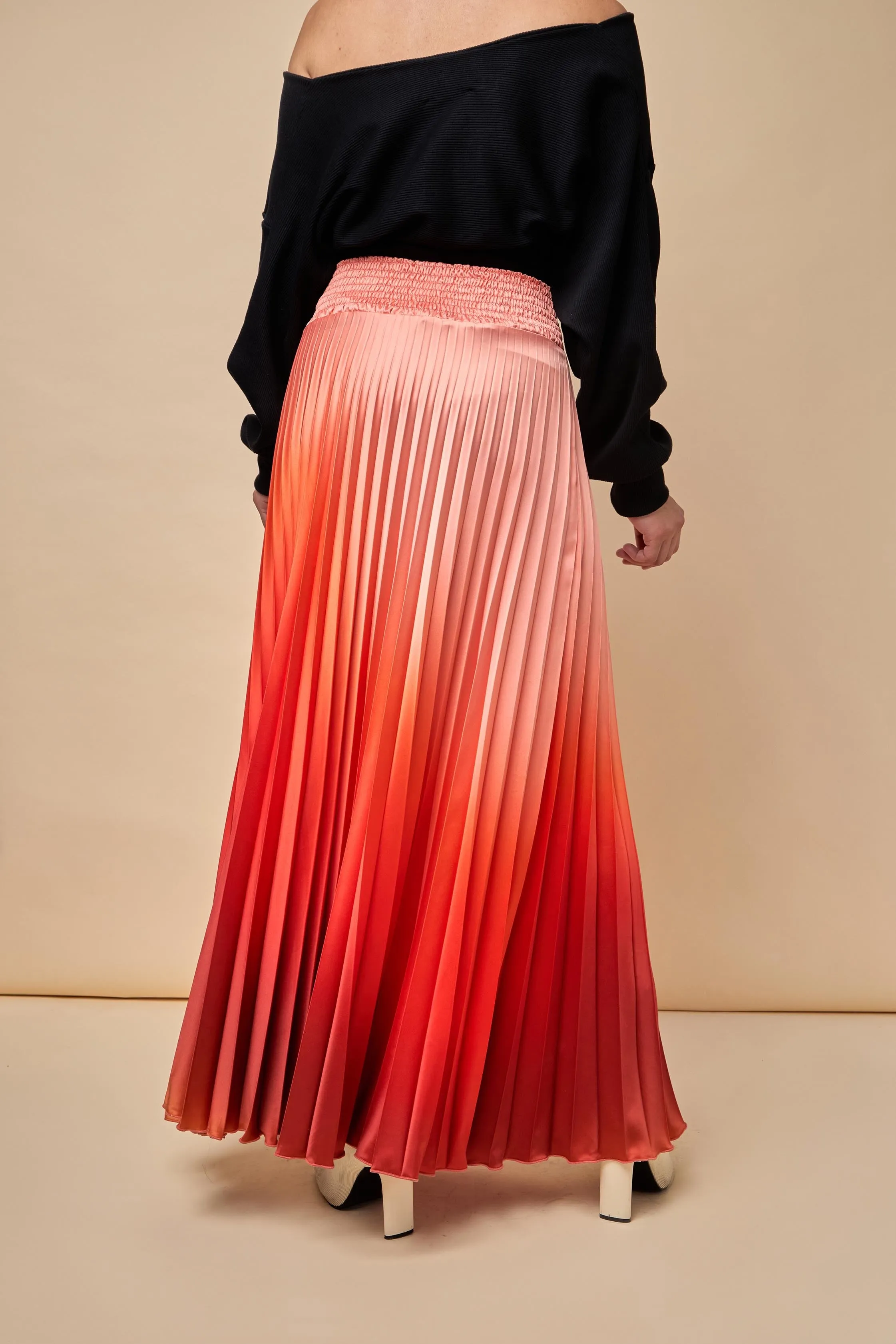 Free Pleated Satin Skirt sold by Folklore Shop product image thumbnail 5
