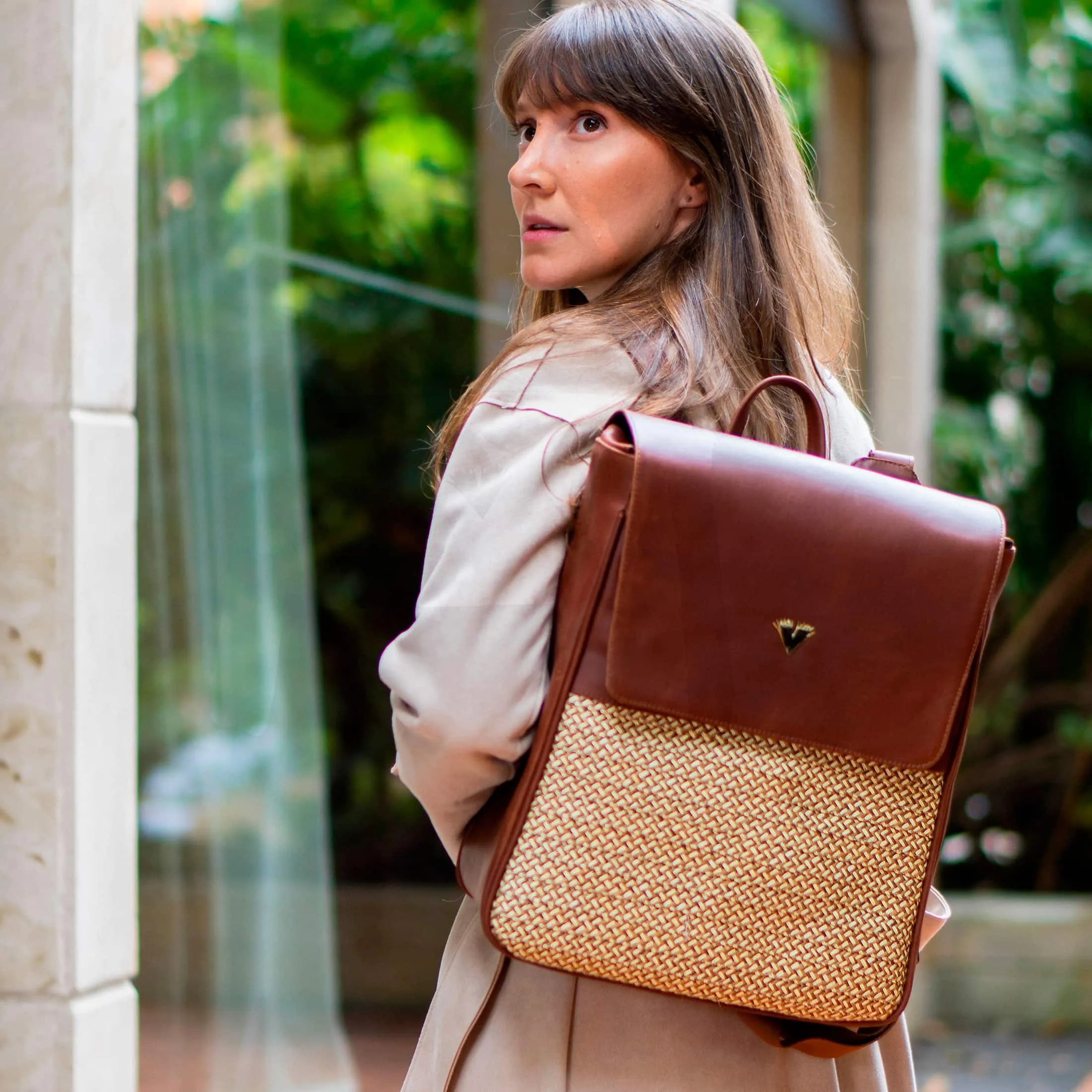 Brown Leather Elite Laptop Backpack – Handmade Work Backpack with Pockets, Luxury Leather Bag sold by Folklore Shop product image thumbnail 4