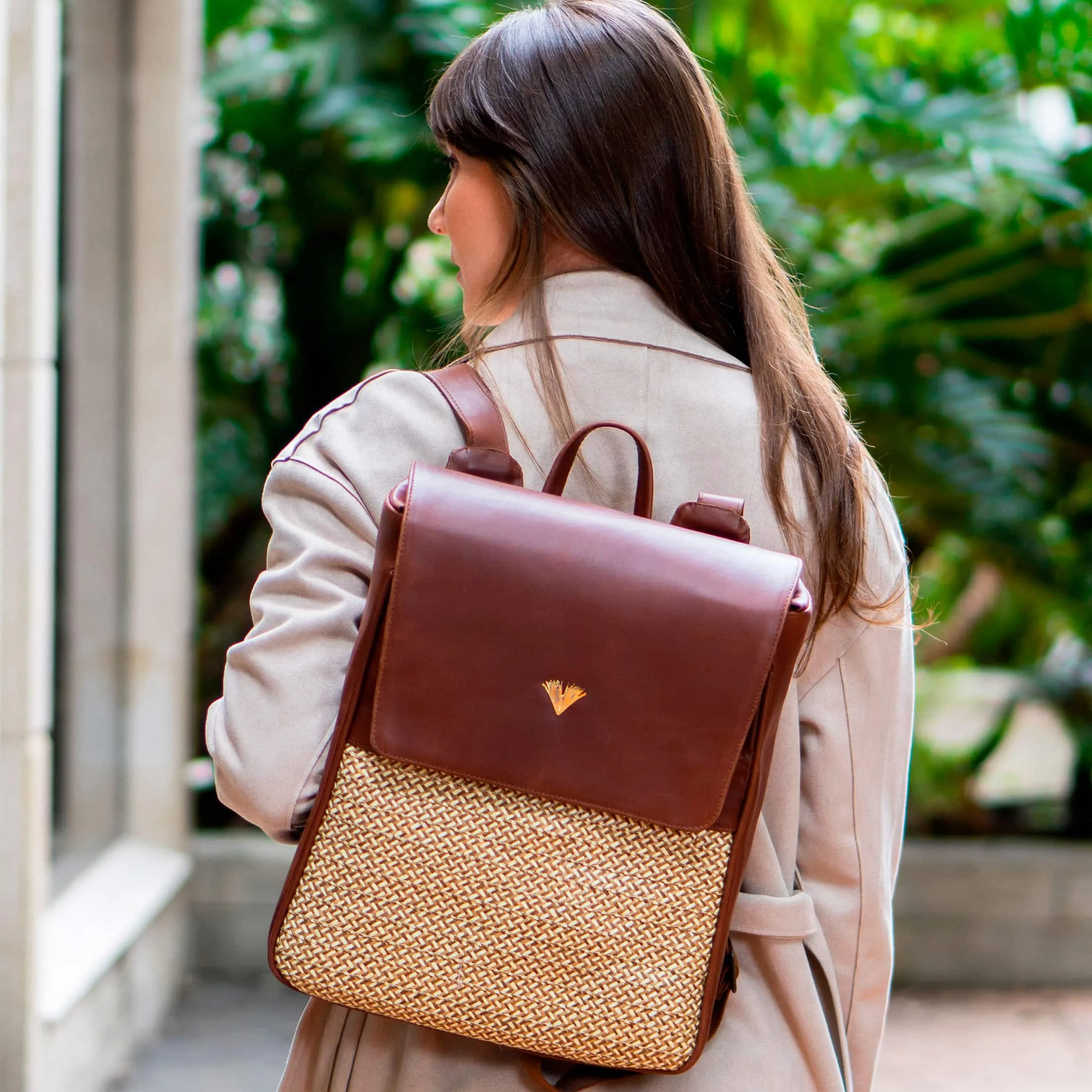 Brown Leather Elite Laptop Backpack – Handmade Work Backpack with Pockets, Luxury Leather Bag sold by Folklore Shop product image thumbnail 2