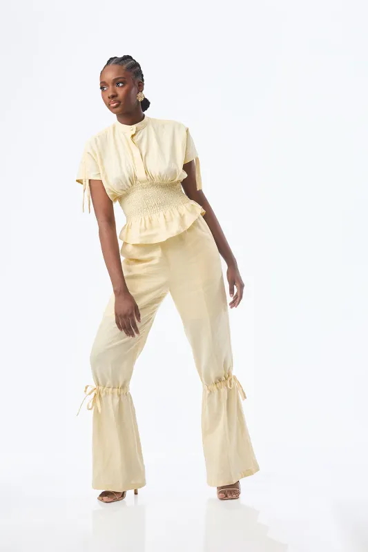 DRAWSTRING LINEN PANTS sold by Folklore Shop