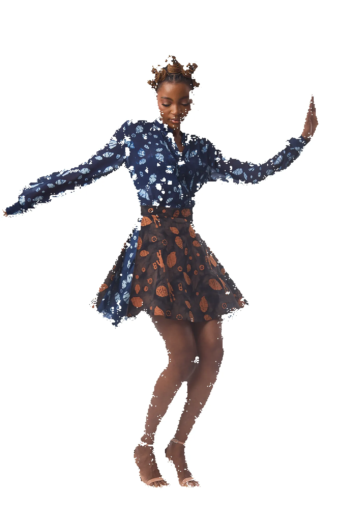 COCOYAM ASYMMETRIC MINI SKIRT sold by Folklore Shop