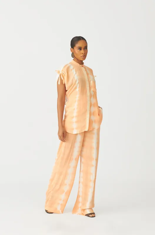 TIE DYE WIDE-LEG PANTS sold by Folklore Shop