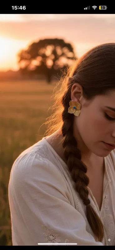 Blooming Elegance Earrings sold by Folklore Shop