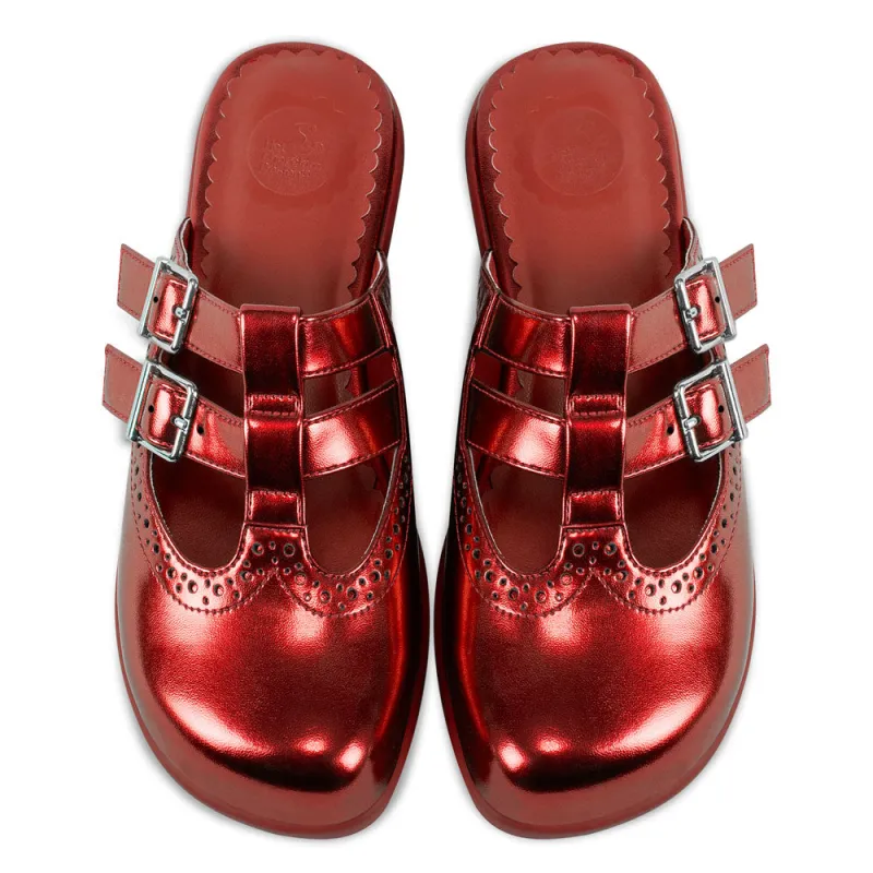 Chrome Crush Crimson Women's Clog sold by Folklore Shop