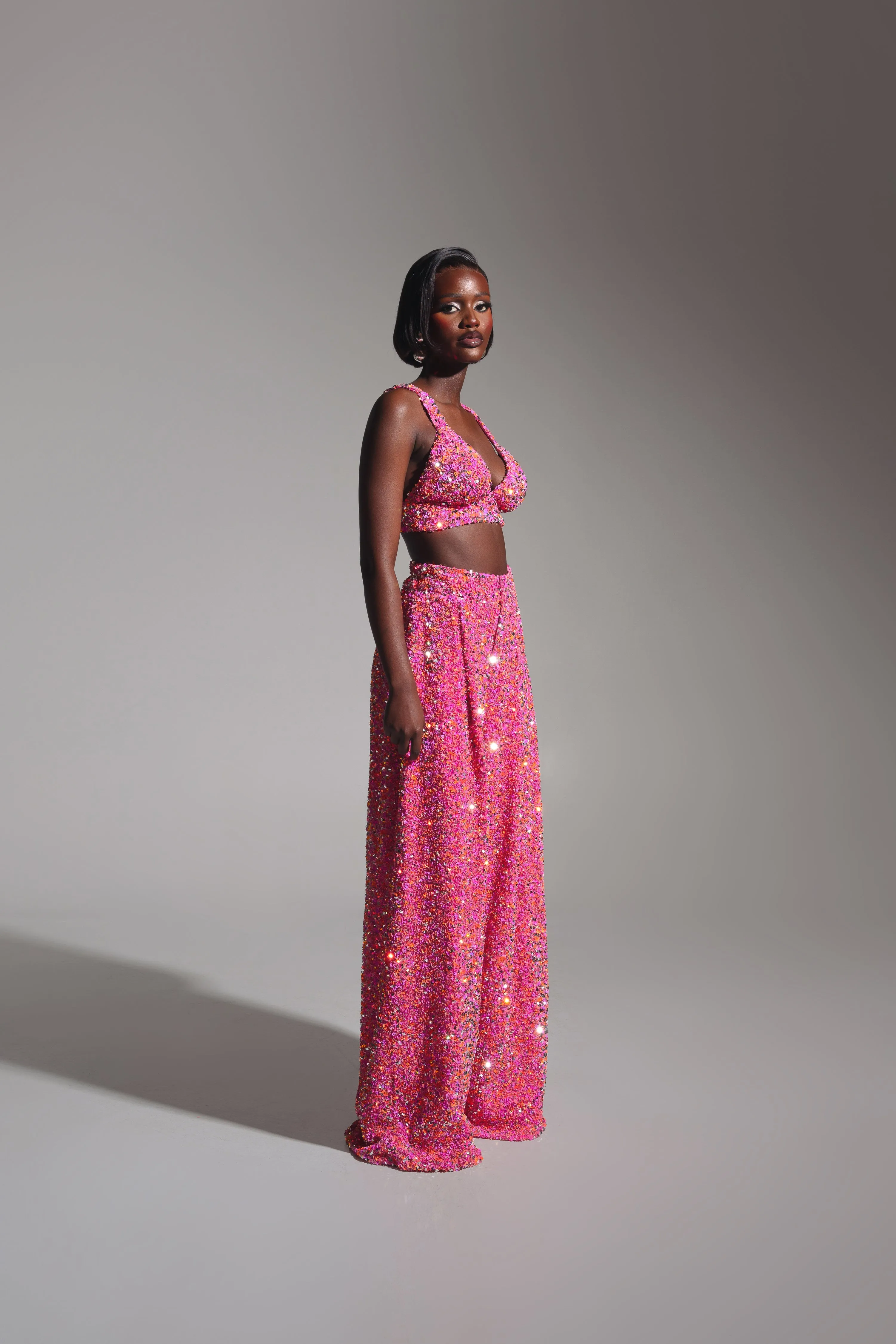 LIZA Sequin Bra Top in TOURMALINE sold by Folklore Shop product image thumbnail 4