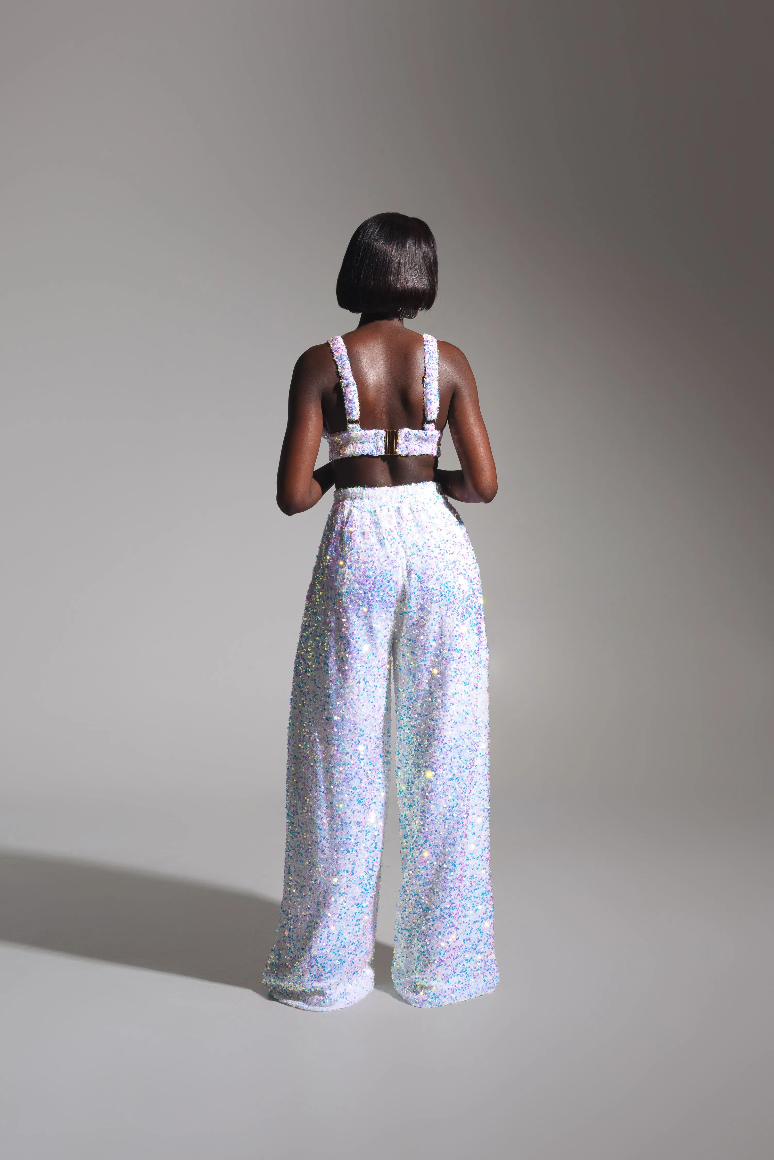 LIZA Sequin Bra Top in PEARL sold by Folklore Shop product image thumbnail 4