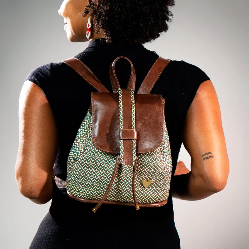 MiniBackPack Brown made by Folklore Shop