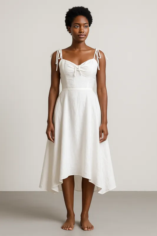 Luxe Linen Metallic Top & Skirt Set sold by Folklore Shop