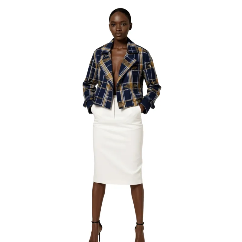 Eseme Aso Oke Luxe Trench Jacket sold by Folklore Shop