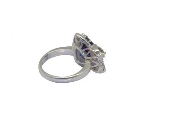 Tanzanite Blue Trillion Cut Ring sold by Folklore Shop product image thumbnail 3