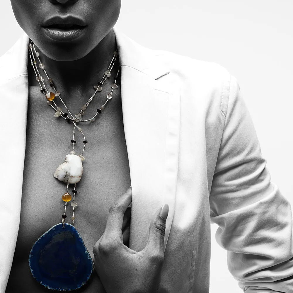 Blue River Chime Necklace sold by Folklore Shop product image thumbnail 3