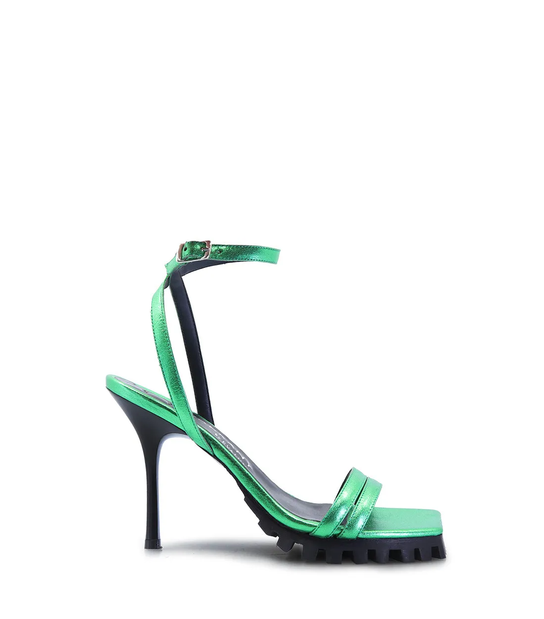 Metallic Green Heels with Eco-Friendly Comfort sold by Folklore Shop