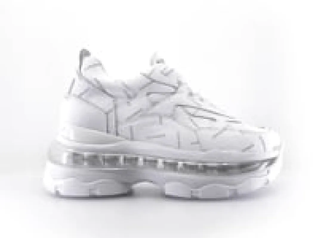 Sleek White Leather & Suede Sneakers Full sold by Folklore Shop