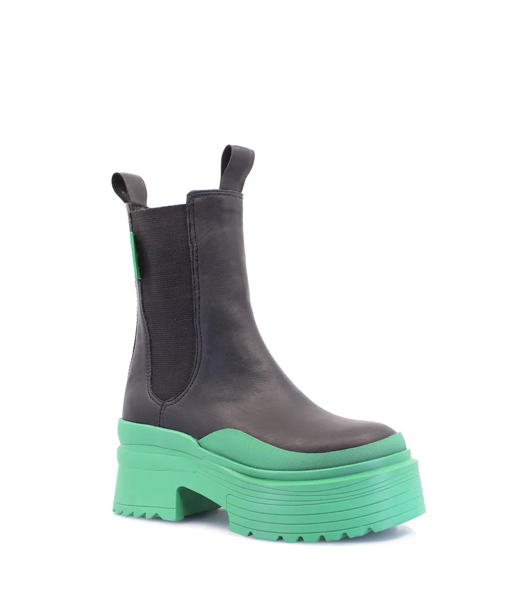 Eco-Friendly Green Platform Booties Loom sold by Folklore Shop