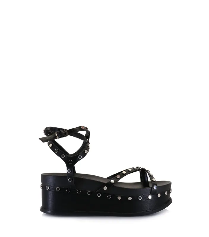 DION Studded Eco-Friendly Platforms Black sold by Folklore Shop