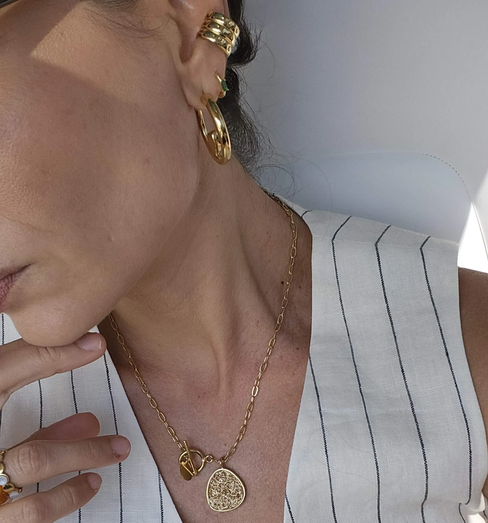 Knot Hoop Earrings sold by Folklore Shop product image thumbnail 4