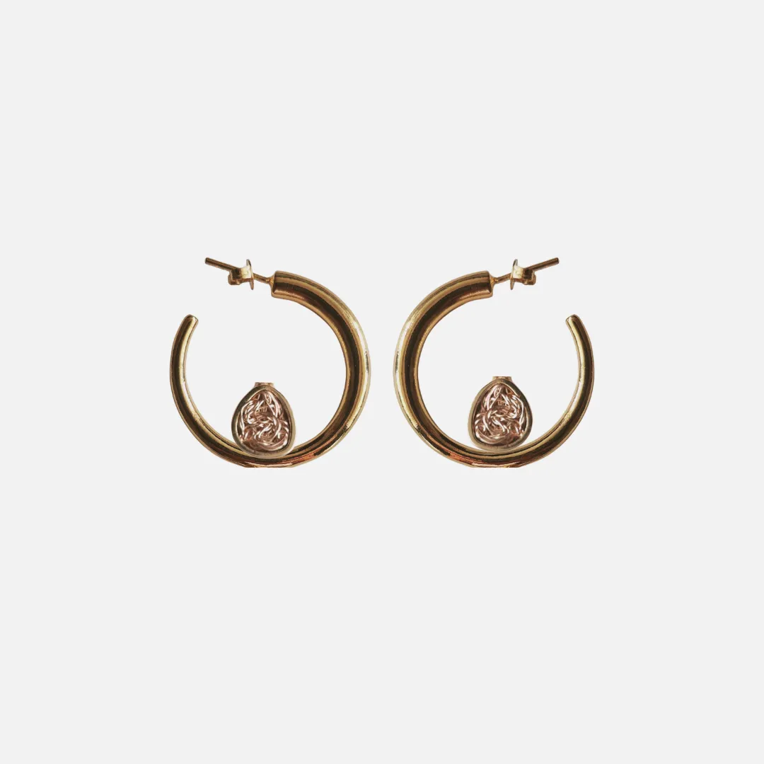 Knot Hoop Earrings sold by Folklore Shop product image thumbnail 5