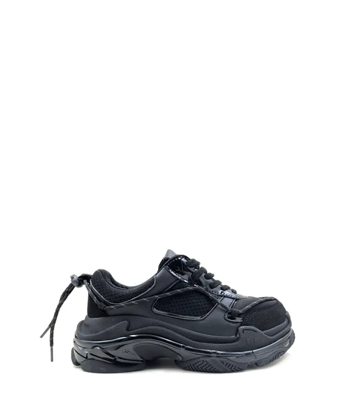 Sleek Eco-Friendly Black Sneakers Four sold by Folklore Shop