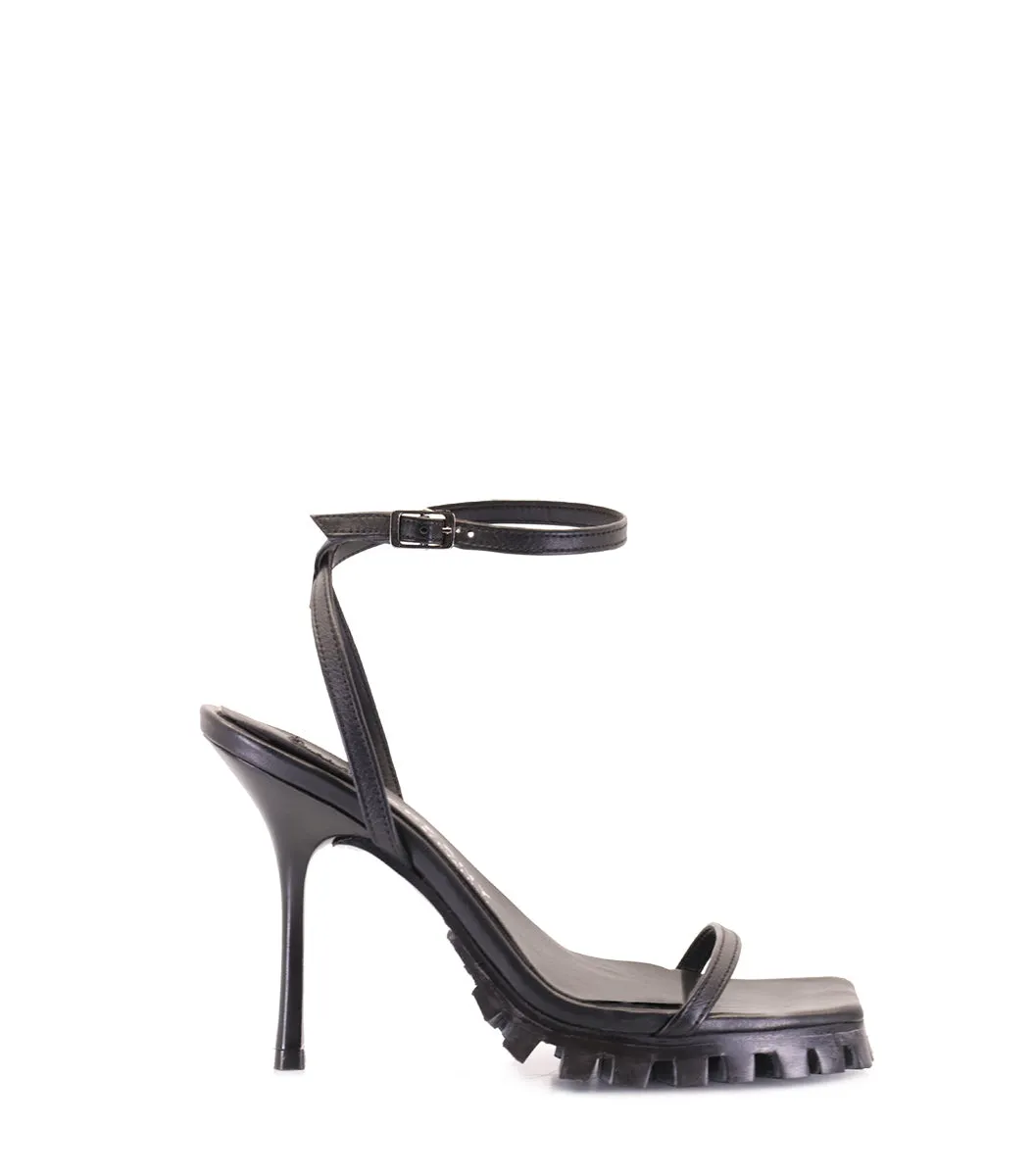 Sleek Black Strappy Heels Fresh sold by Folklore Shop