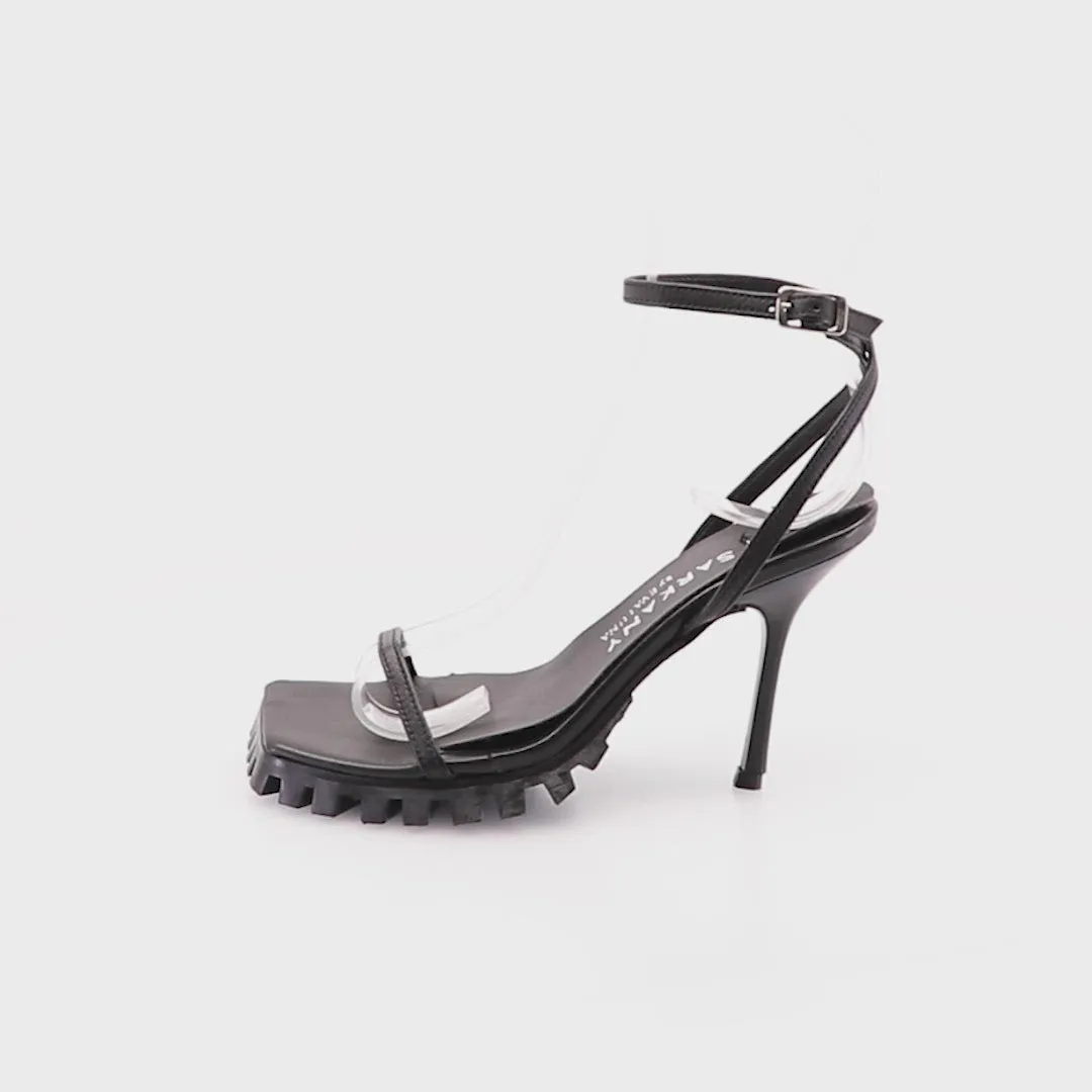 Sleek Black Strappy Heels Fresh sold by Folklore Shop product image thumbnail 4