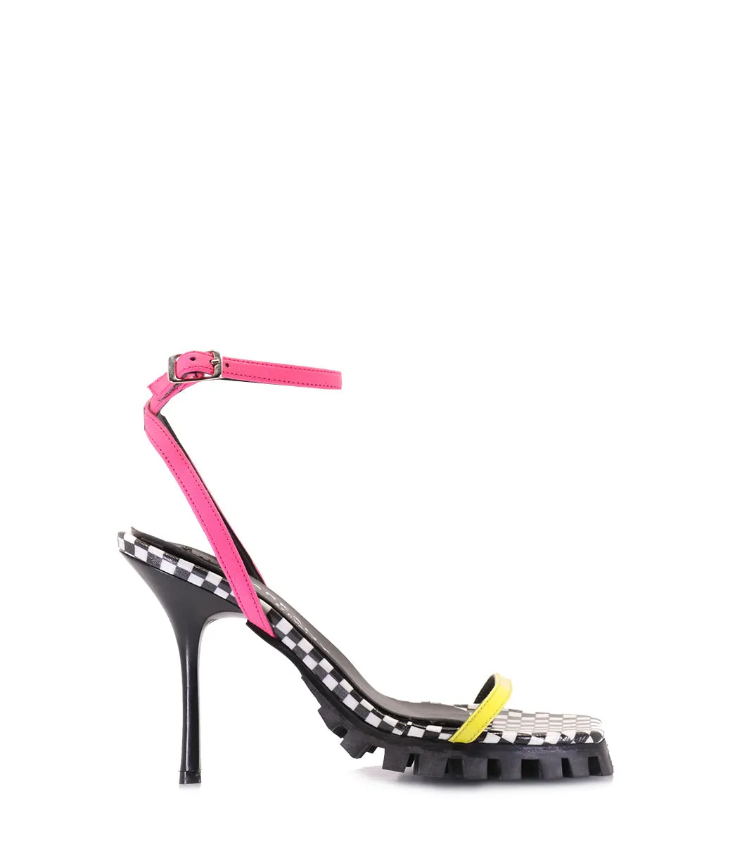 Vibrant Eco-Friendly Heel Sandals Fresh sold by Folklore Shop