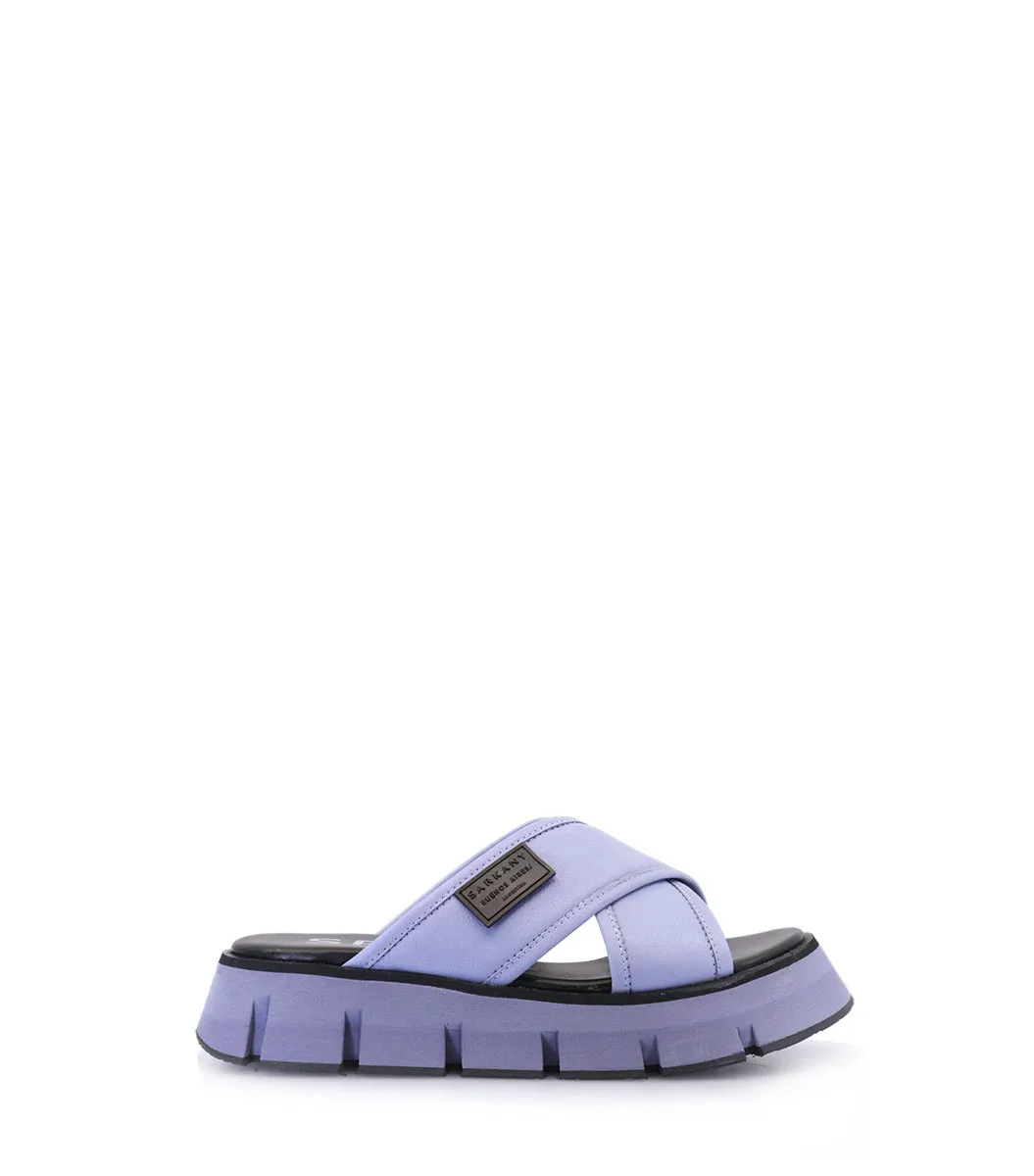 Stylish Violet Cross-Strap Sandals Drake sold by Folklore Shop