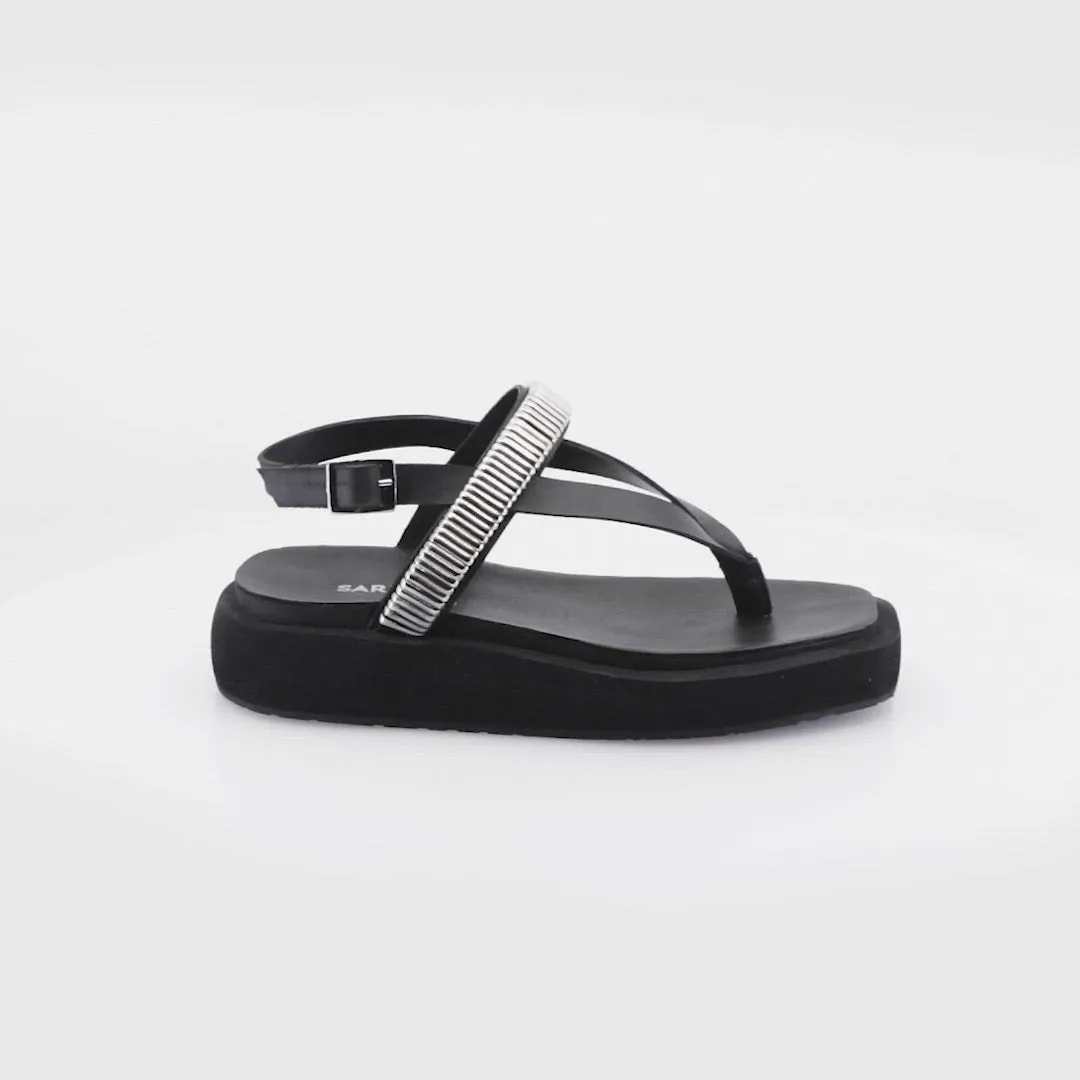 Stylish Eco-Friendly Black Platform Sandals Tury sold by Folklore Shop product image thumbnail 5