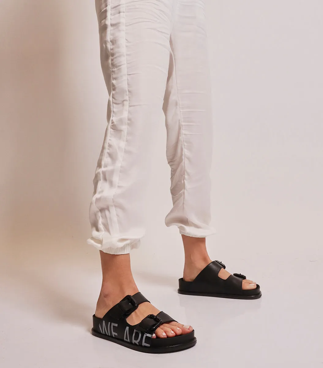 Stylish Black Birk Leather Sandals Minty sold by Folklore Shop product image thumbnail 2