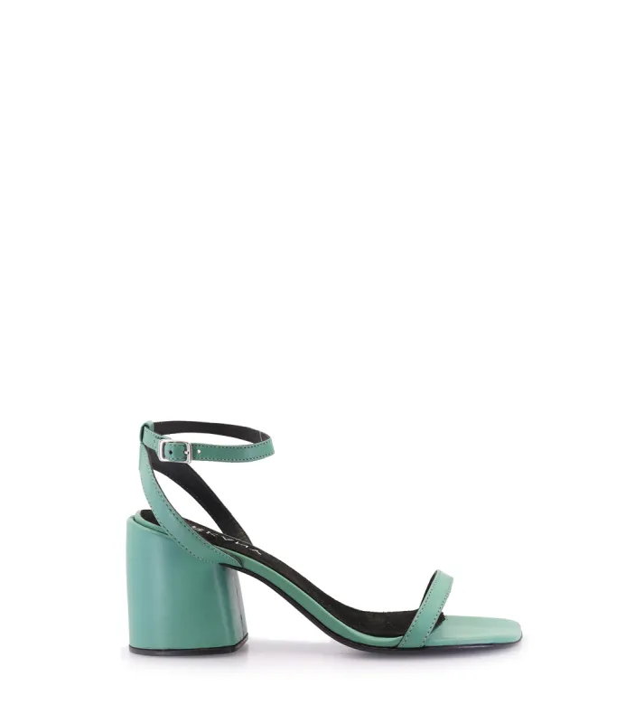 Eco-Friendly Chic Green Heeled Sandals Remi sold by Folklore Shop