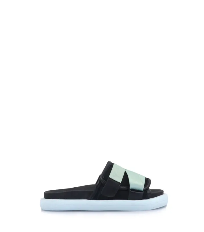 Eco-Friendly Sporty Slides with Velcro Straps Alu sold by Folklore Shop