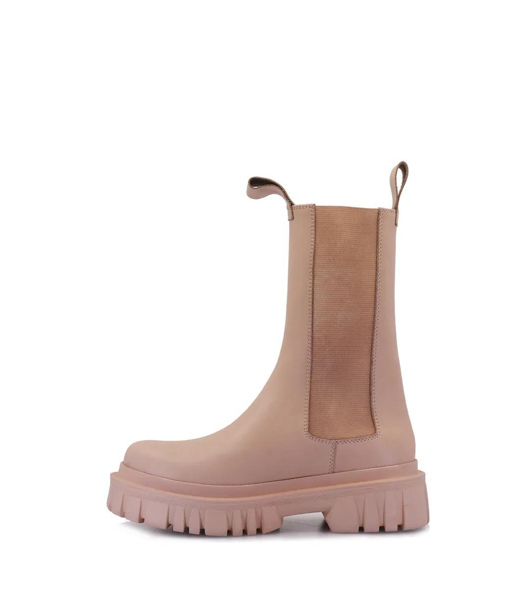 Nude Leather Chelsea Booties for Effortless Style Paran sold by Folklore Shop product image thumbnail 3