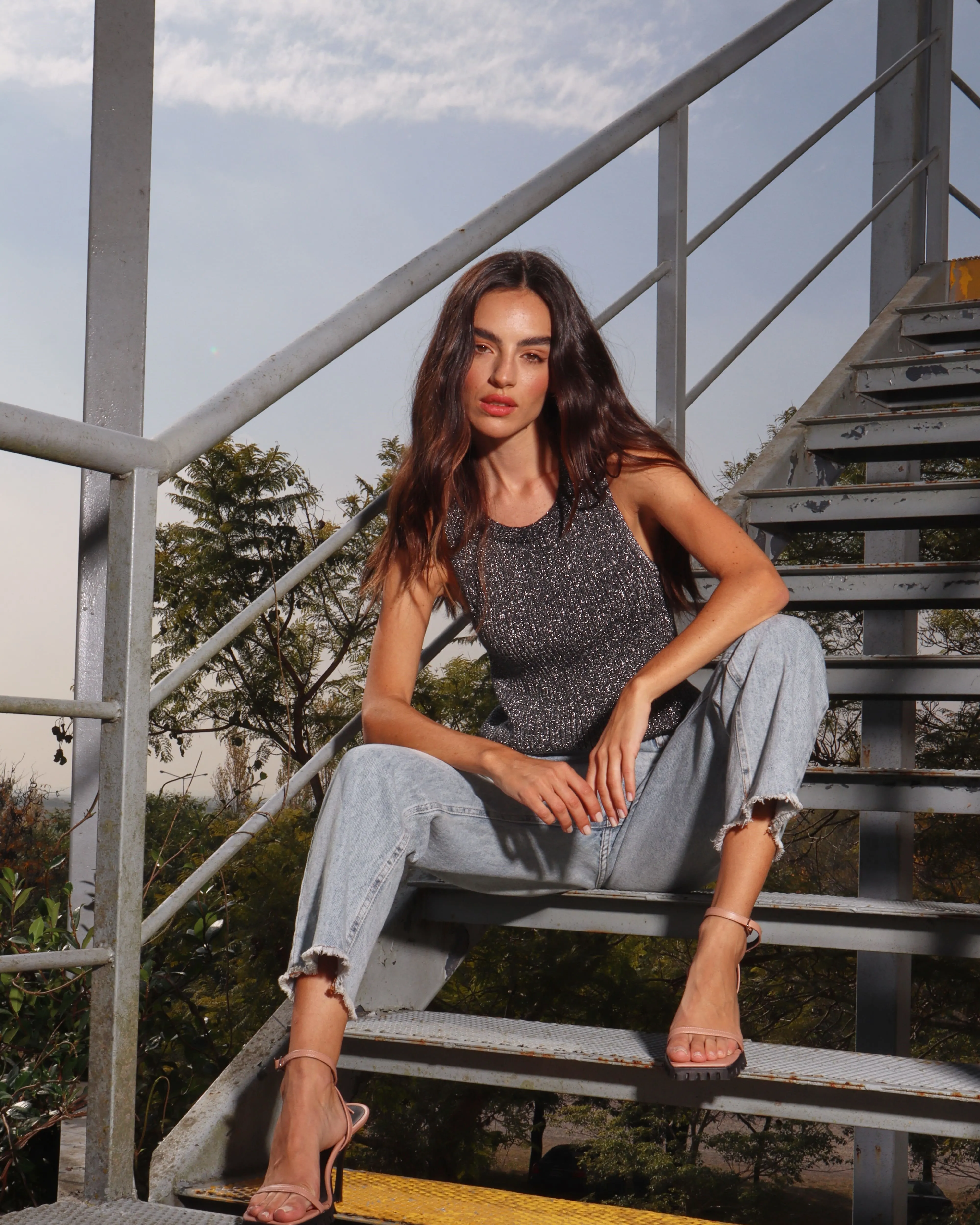 Mauve Eco-Friendly Heeled Sandals Fresh sold by Folklore Shop product image thumbnail 3