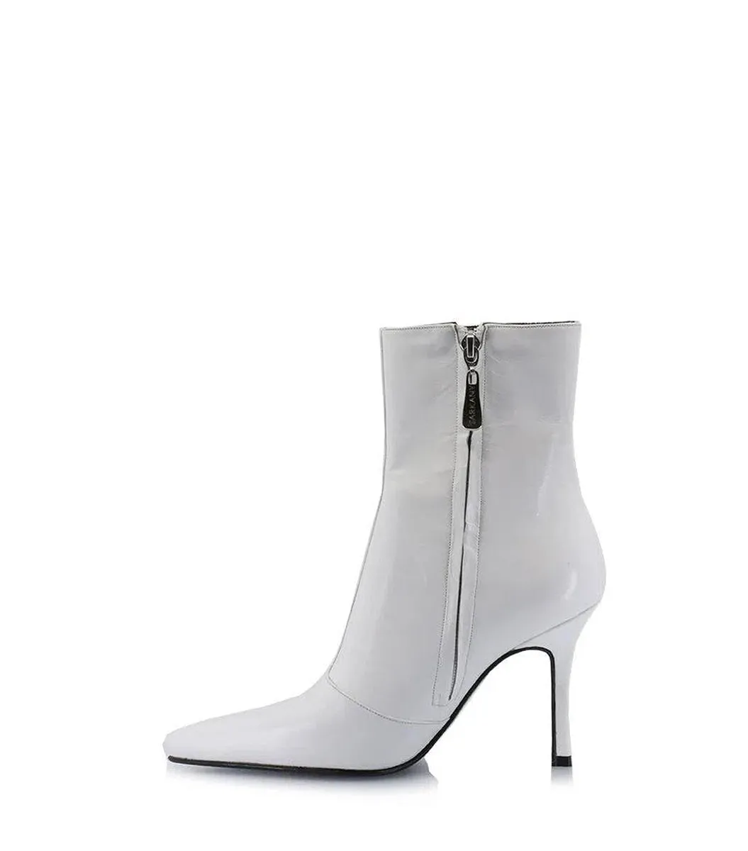 Chic White Leather Booties Kurt sold by Folklore Shop product image thumbnail 4