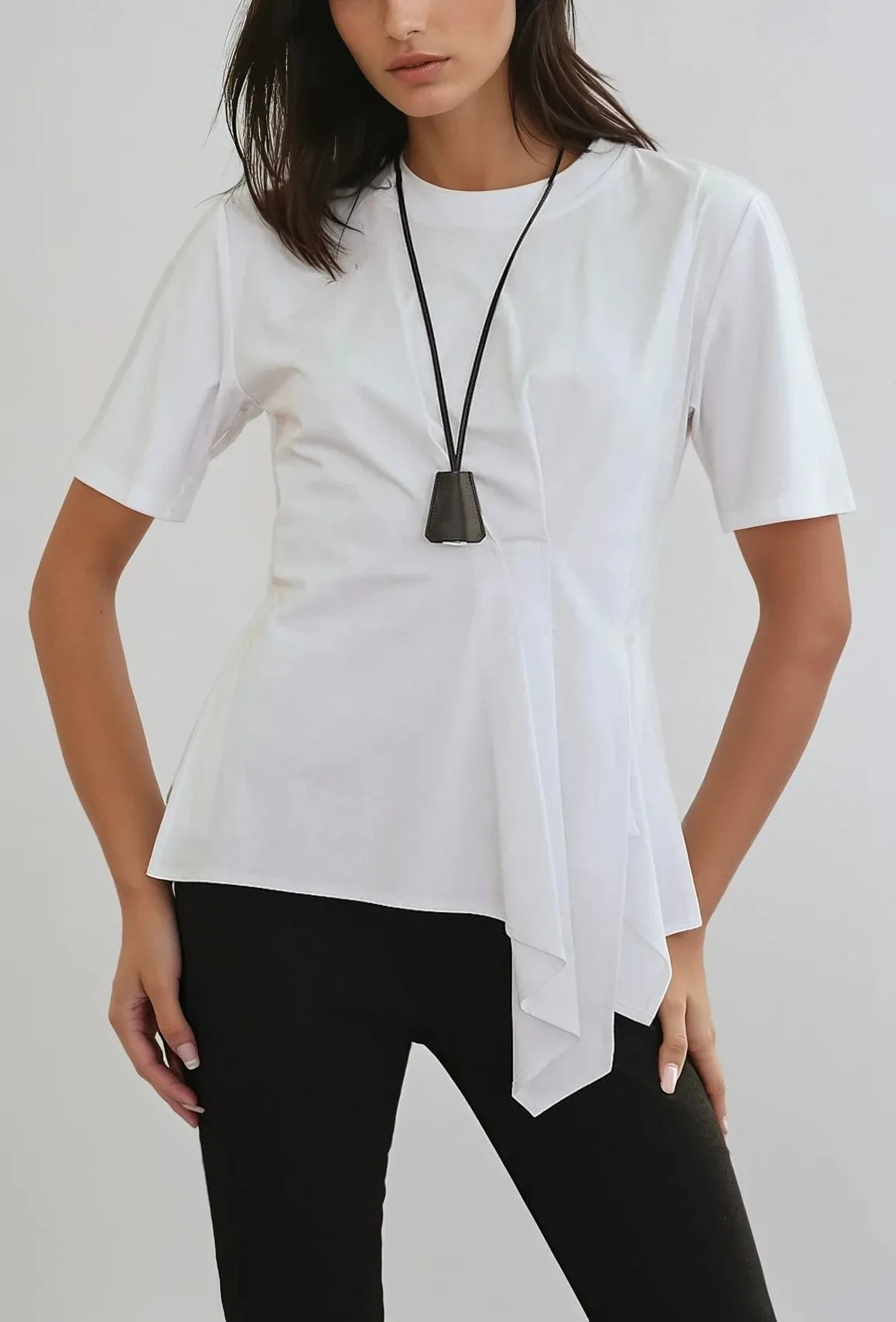 Élise Asymmetric Drape Top sold by Folklore Shop product image thumbnail 2